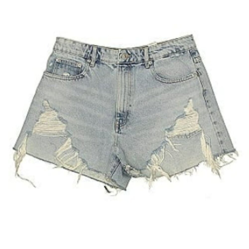 Zara | Denim Distressed Shorts | Light Blue | Size 6​
